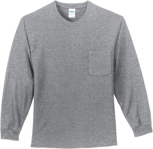 Port & Company Tall Long Sleeve Essential Pocket Tee. PC61LSPT in Saudi Arabia