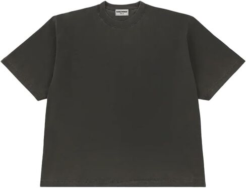 SANCTIONED BLANKS Men's Casual Oversized Heavyweight Drop Shoulder Garment Dye T-Shirt Tee Short Sleeve in Saudi Arabia