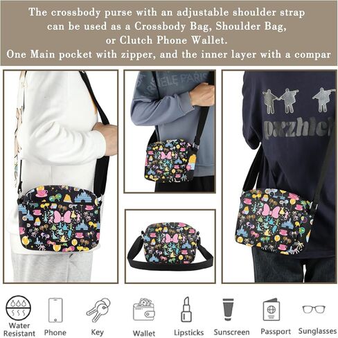 MBMSO Princess Crossbody Bag Princess Character Gifts for Princess Group Fans Fairy Tales Princess Merch Princess Party Purse in Saudi Arabia