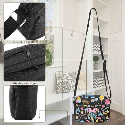 MBMSO Princess Crossbody Bag Princess Character Gifts for Princess Group Fans Fairy Tales Princess Merch Princess Party Purse in Saudi Arabia
