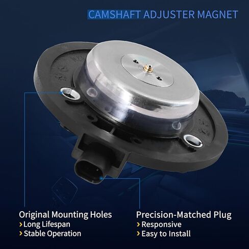 06H109257A VVT Variable Valve Timing Oil Control Valve Compatible with Volkswagen Eos Tiguan Silver in Saudi Arabia