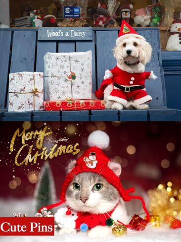 Gorvalin Christmas Acrylic Pins for Backpack - 30PCS Christmas Tree Snowman Cat Candy Decorative Brooch Pins Set for Clothes, Bags, Hats - Cute Xmas Party Accessories in Kuwait