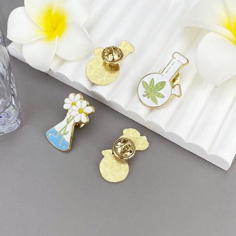 12 Pcs Science Theme Enamel Pins for Badge Science Pins Cute Kawaii Cartoon Scientist Lapel Laboratory Brooch Pin for Lab Week Gifts Backpacks Adults Caps Bags in Saudi Arabia