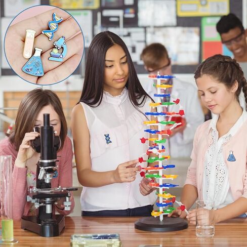12 Pcs Science Theme Enamel Pins for Badge Science Pins Cute Kawaii Cartoon Scientist Lapel Laboratory Brooch Pin for Lab Week Gifts Backpacks Adults Caps Bags in Saudi Arabia