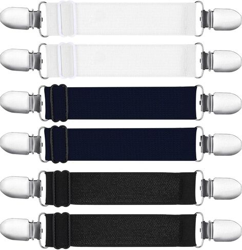 6 PCS Waist Cinch Clips for Women, Adjustable Waist Tightener Clip for Pants Shirt Dress Clothing to Tighten, Elastic Cincher Clip Belt for Tightening Clothes in Saudi Arabia