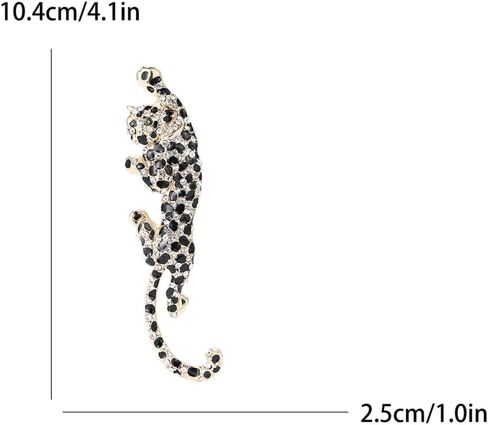 Vintage Gold Leopard ，Punk Animal Brooch Pin，Suit Stud, Shirt Studsfor women for men，Dainty Christmas Wedding Birthday Holiday Jewelry Unisex Clothing Accessories in Saudi Arabia