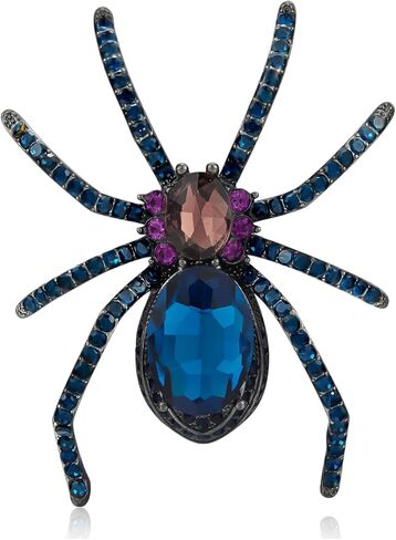 YOQUCOL Spider Shape Brooch Pins for Women White Cubic Zirconia Crystal Rhinestone Spider Shape Brooch in Saudi Arabia