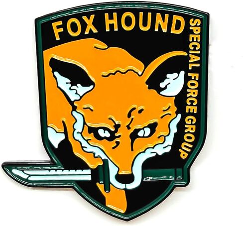FoxHound Special Forces Enamel Pin - Cooperation Series - Enamel Lapel Pin - Plated Badge for Clothing, Bags, and Lanyards in Saudi Arabia