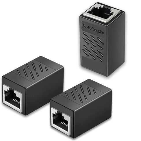 RJ45 مقرنة ، 12 حزمة Ethernet Extender Adapter ، Ethernet Adjupler Female to Female Monnector for Cat7/ Cat5/ Cat5e Ethernet Cable in Kuwait