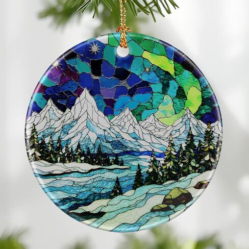 Heart Ornament, Christmas Ornament – Christmas Tree Decor, Holiday Decoration, Stocking Stuffer, Festive Gift Idea, Perfect Love Gift for Couple, Girlfriend, Friends, and Family in Saudi Arabia