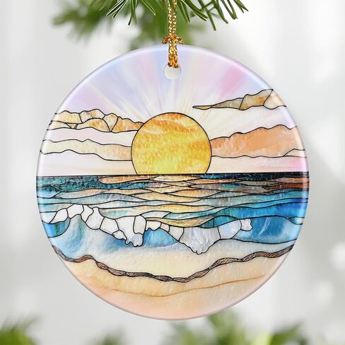 Heart Ornament, Christmas Ornament – Christmas Tree Decor, Holiday Decoration, Stocking Stuffer, Festive Gift Idea, Perfect Love Gift for Couple, Girlfriend, Friends, and Family in Saudi Arabia