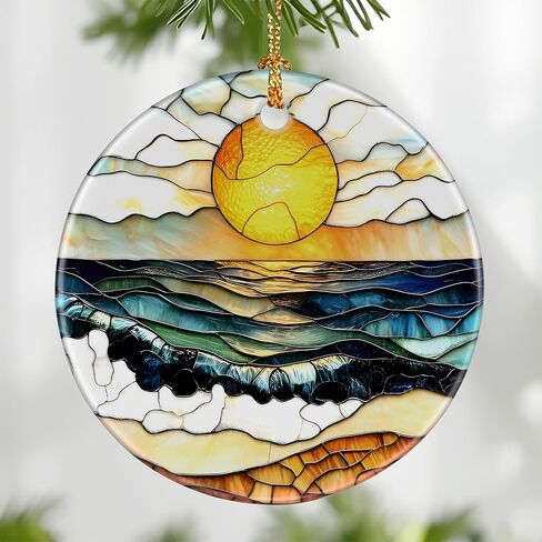 Heart Ornament, Christmas Ornament – Christmas Tree Decor, Holiday Decoration, Stocking Stuffer, Festive Gift Idea, Perfect Love Gift for Couple, Girlfriend, Friends, and Family in Saudi Arabia
