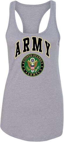 US Army Womens Tank Top Crest Patriotic Racerback Soft Tank top Shirt in Saudi Arabia