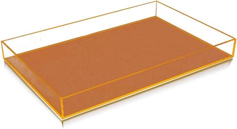 OnDisplay Electric Neon Luxe Clear Acrylic Stackable Cosmetic/Jewelry Tray - Stack of 3 in Saudi Arabia