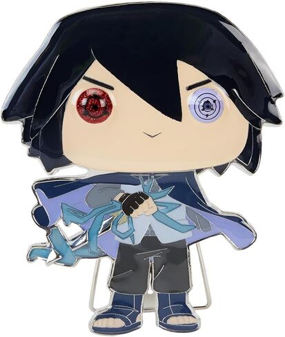 Loungefly PIN Large POP! Enamel Pin - Boruto Next Generations: Sasuke Uchiha - Boruto: Naruto Next Generations Enamel Pins - Cute Collectable Novelty Brooch - for Backpacks & Bags - Gift Idea in Saudi Arabia