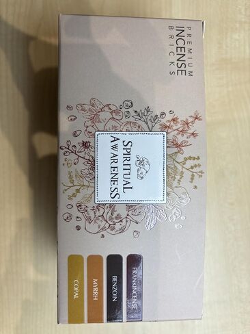 مجموعة هدايا البخور للوعي الروحي من Aromafume | 12 طوبة وزهرة الحياة - الموقد الغريب | 3 قطع لكل منها - اللبان والكوبال والمزيد | مثالية للتطهير الروحي in Saudi Arabia