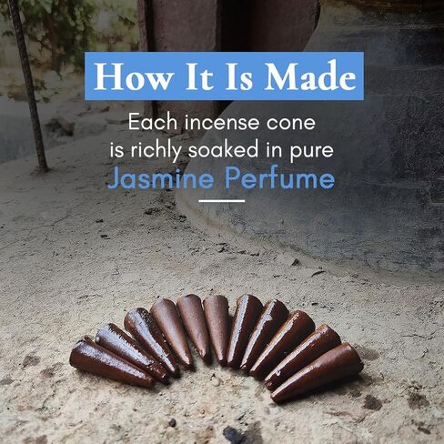 बूँद | Boond Fragrances Motiya Dhoop - Pure Jasmine Incense Cones in Saudi Arabia