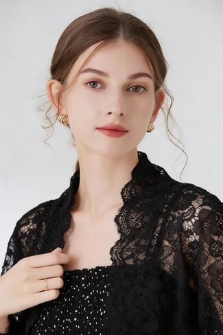 Amazleer Women's Mesh Lace Shrug, Crop Top, Y2K Aesthetic Arm Sleeves, Fairycore Long Sleeve Cardigan, Grunge Accessories in Saudi Arabia