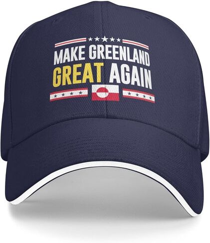 قبعة Cutehat Make Greenland Great Again Hat قبعة علم Greenland قبعة للرجال والنساء باللون الأسود in Kuwait