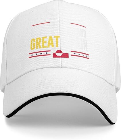 قبعة Cutehat Make Greenland Great Again Hat قبعة علم Greenland قبعة للرجال والنساء باللون الأسود in Kuwait