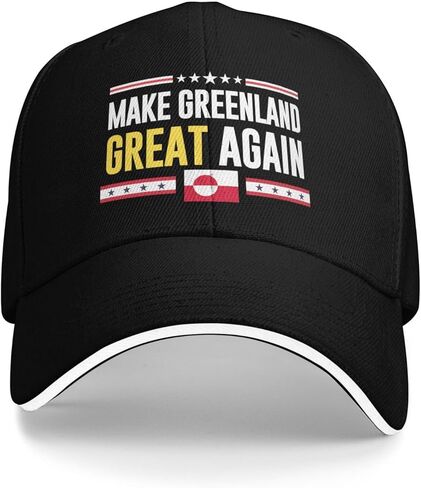 قبعة Cutehat Make Greenland Great Again Hat قبعة علم Greenland قبعة للرجال والنساء باللون الأسود in Kuwait