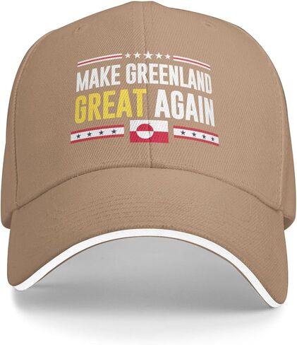 قبعة Cutehat Make Greenland Great Again Hat قبعة علم Greenland قبعة للرجال والنساء باللون الأسود in Kuwait