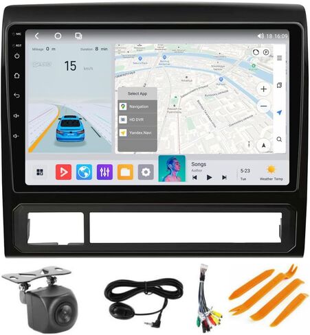 4+32GB 8 Core 1280x720 Car Radio Stereo To Toyota Tacoma 2005-2015 Android 13 Upgrade Head مع CarPlay Wireless/Wired و Android Auto/GPS NAVI/5G WiFi ، من أجل JBL & NO JBL in Kuwait