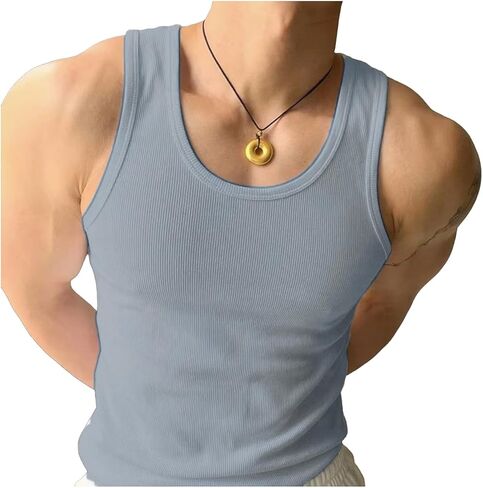 Quick Dry Workout Tank Tops Breathable Gym Sleeveless Muscle Shirts for Active Men in Saudi Arabia