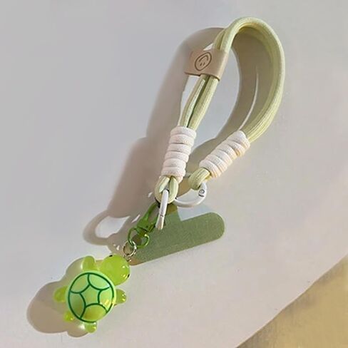 Turtle Keychain Wristlet Durable Cute Car Keychain Purse Bag Charms Phone Accessories Gifts for Women in Saudi Arabia