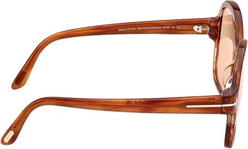 Tom Ford Sunglasses FT 1034 Hanley 45E Shiny Transparent Amber, t Logo/Brown in Saudi Arabia