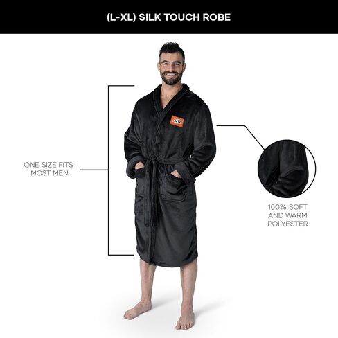 NCAA Oklahoma State Cowboys, Silk Touch Bathrobe, L/XL, Snipe Black in Saudi Arabia