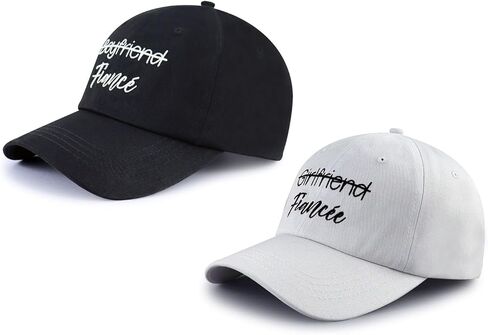 Ynbnzneng Fiance and Fiancee Hats for Men Women, Adjustable Embroidered Couples Baseball Cap in Kuwait
