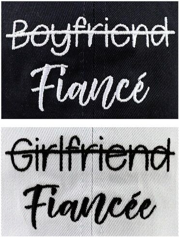 Ynbnzneng Fiance and Fiancee Hats for Men Women, Adjustable Embroidered Couples Baseball Cap in Kuwait