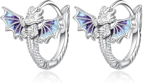 Vito 925 Sterling Silver Animal Earrings for Women, Highland Cow Stud Earrings Axolotl Earrings Owl Jewelry Gift for Mom in Saudi Arabia