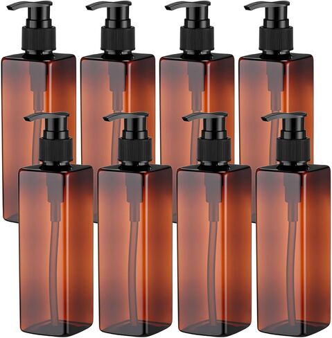 Chunful 24 Pcs Soap Dispensers Plastic Pump Bottles 8.5 oz Refillable Dishwashing Liquid Dispenser with Pump Leakproof Empty Lotion Shampoo Bottles Containers (Black) in Saudi Arabia