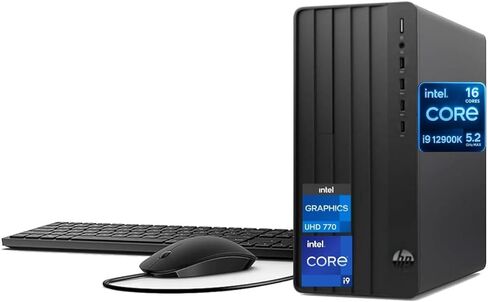 HP Pro Tower 290 G9 Business Desktop, Intel Core i9-12900K Processor (16 Cores, Up to 5.2GHz), 64GB RAM, 2TB PCIe SSD, Support 4K, HDMI, VGA, Wi-Fi, Bluetooth, Keyboard & Mouse, Windows 11 Pro in Saudi Arabia