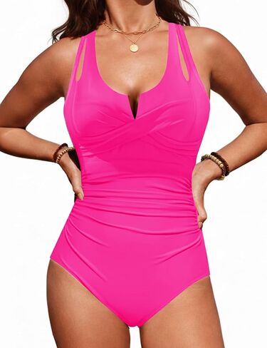 CiCiBird Women Tummy Control One Piece Swimsuits Slimming Push Up Bathing Suit Double Straps Swimwear in Saudi Arabia