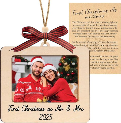 Wedding Picture Frames Ornament 2025, Personalized Wedding Gifts for Couples 2025, Engagement Photo Frame Ornament, Mr & Mrs Gifts, Bridal Shower Gift, Gift Ideas for Her, Married Couple, Newlywed in Kuwait