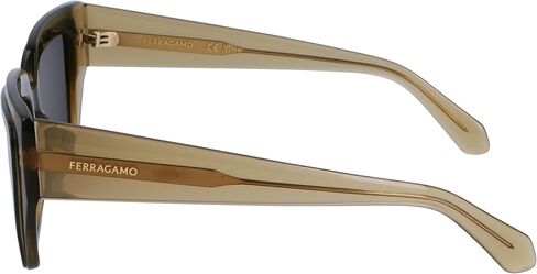 FERRAGAMO Sunglasses SF 2002 S 327 Transparent Khaki/Green, 55/18/140 in Saudi Arabia