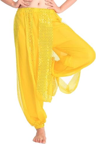 MUNAFIE Women's Harem Dance Pants - Genie & Jester Costume for Cosplay, Dance & Stage Performance in Saudi Arabia