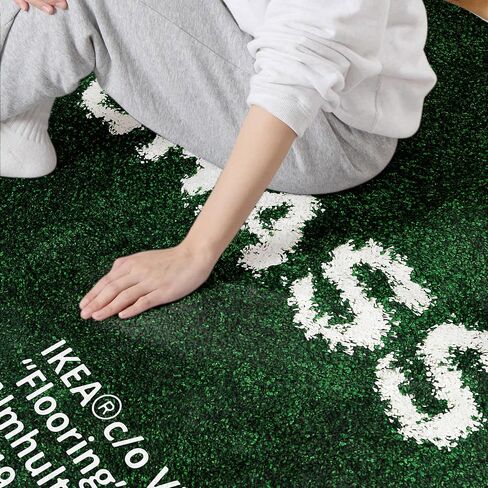 Keep Off Area Rug Green Rugs Modern Home Decor Polyester Carpet 3D Printed Large Pop Rug for Game Room Bedroom Living Room Non-Slip Floor Mat 3' x 4' in Saudi Arabia