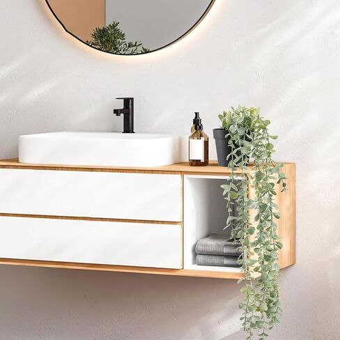 Fake Plants Hanging Artificial Potted Faux Eucalyptus Plants for Vintage Boho Farmhouse Bathroom Office Desk Wall Book Shelf Room Accessories Decor Indoor in Saudi Arabia