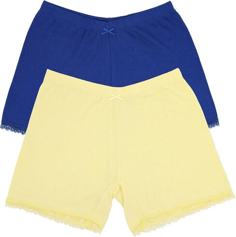 Comfneat Women's 2-Pack Pointelle Boxers 3.5" Inseam Cotton Viscose Underpants in Saudi Arabia