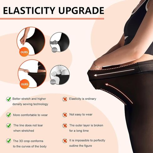 Fleece Lined Tights Women, Thick Warm Sheer Tights for Women, Fake Translucent Winter Pantyhose Thermal Leggings in Saudi Arabia