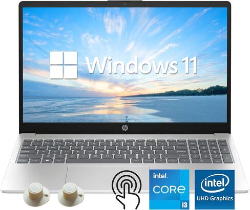 HP 15.6 "كمبيوتر محمول ، معالج Intel Pentium N200 ، ذاكرة الوصول العشوائي 16 جيجابايت ، 128 جيجابايت UFS ، Intel UHD Graphics ، Windows 11 Home ، Display HD مضادات الأسلحة ، كاميرا ويب ، Wi-Fi ، Bluetooth ، ملحقات Alpacatec ، Silver (متجددة) in Kuwait