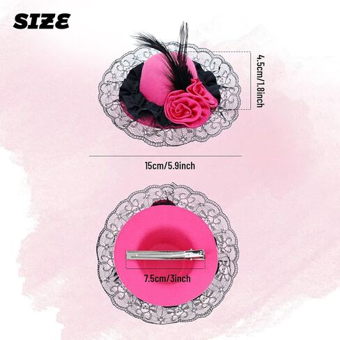 inSowni 6 Pieces Feather Mini Fascinator Hats in Saudi Arabia