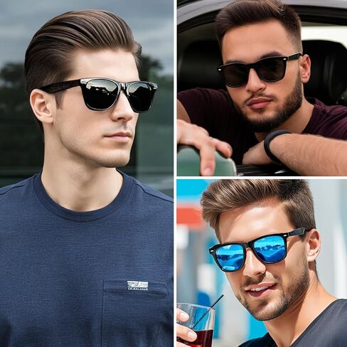 MAXJULI Polarized Sunglasses for Big Wide Heads Men TR90 Ultralight UV400 Protection Glasses 8139 in Saudi Arabia
