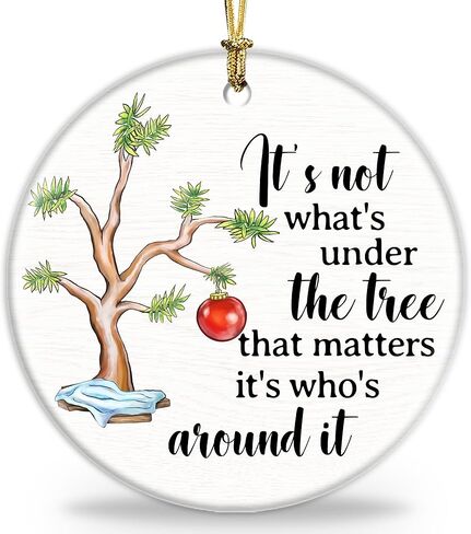 Friend Christmas Ornaments Gifts for Women Men - 3" Ceramic Christmas Tree Friendship Ornaments for Best Friends Coworkers Bestie Sister - Good Friends Birthday Gifts Ideas Xmas Decorations in Saudi Arabia