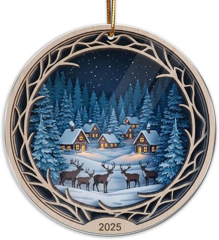 Nativity Scene Ornament, Angel Christmas Ornaments 2025, Nativity Christmas Ornament, Religious for Tree Home Christian Faith Gift for Family, Friends, and Church Members in Saudi Arabia