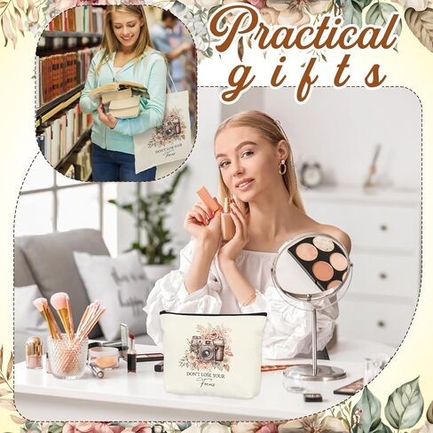Gilprop 6 Pcs Photographer Gift Camera Lover Shopping Bag Keychain Cosmetic Bag Spiral Notebook Ballpoint Pen Socks Don't Lose Your Focus Photography Inspirational Motivational Birthday Valentine Gift in Saudi Arabia